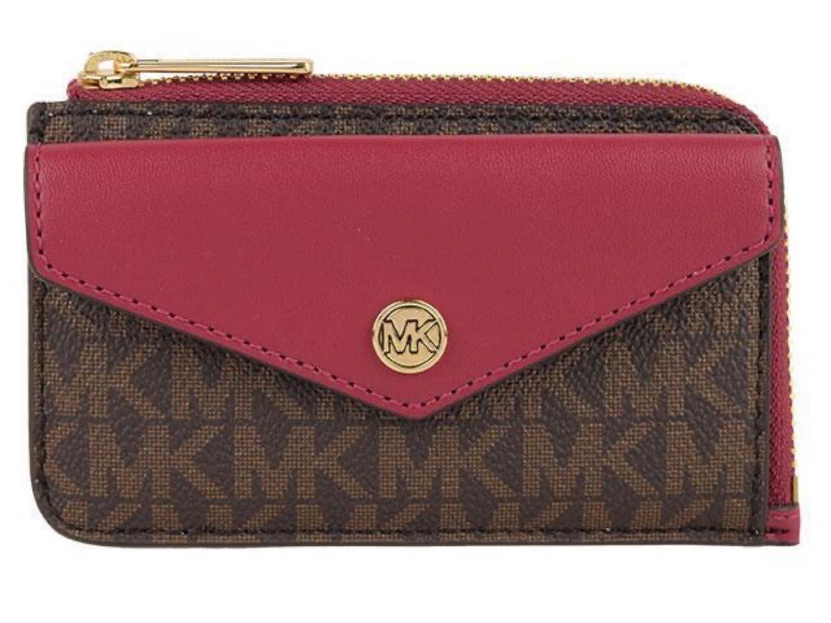 MICHAEL KORS マイケルコース 小銭入れ シグネチャー JET SET TRAVEL コーナージップ カードホルダー