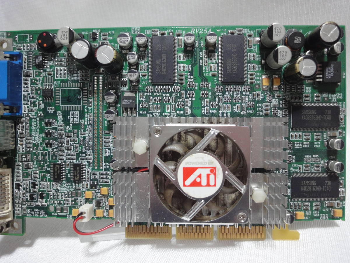 * prompt decision have * Radeon ATI AGP video card RV25A-C3 (PowerColor 128MB Radeon9000?) / no check junk 