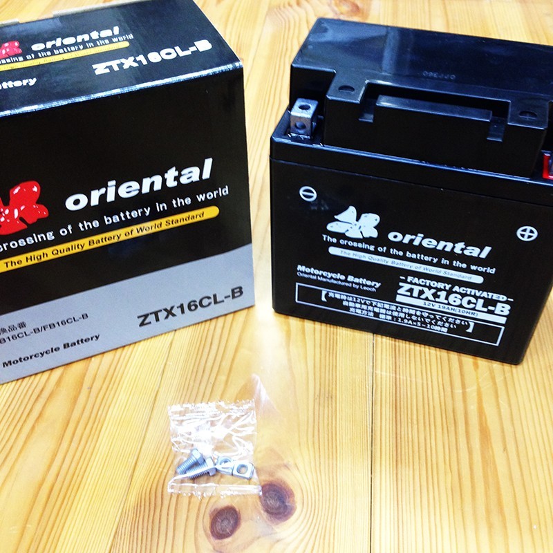 ORIENTAL（オリエンタル） バッテリー ZTX16CL-B 密閉型 GELバッテリーの画像1