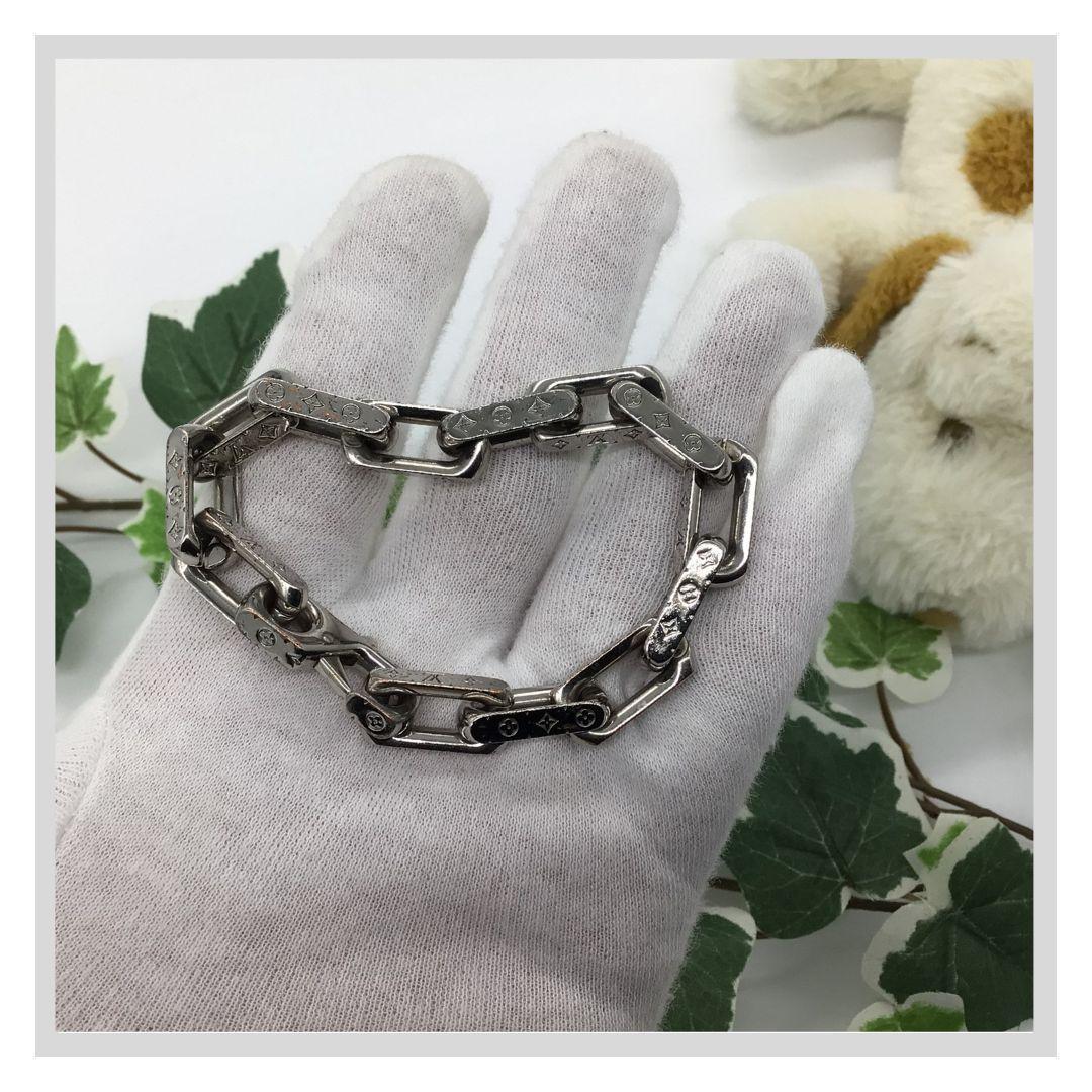 Louis Vuitton Monogram Chain Bracelet (M64224, M64223)