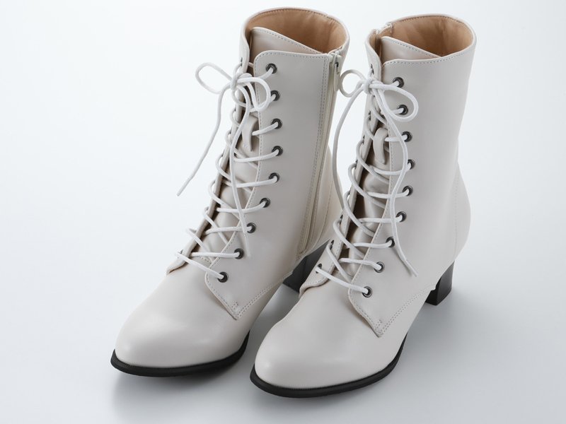 * hakama boots * snow white braided up casual from usually put on till OK heel 5.5cm LL size ha-18