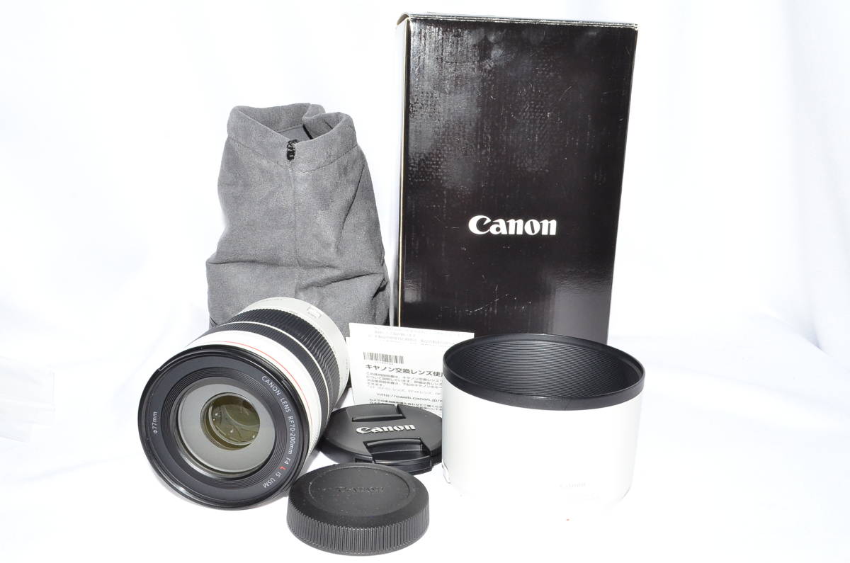 ワンピなど最旬ア！ F4 70-200mm レンズ RF (キャノン) Canon L USM IS キヤノン