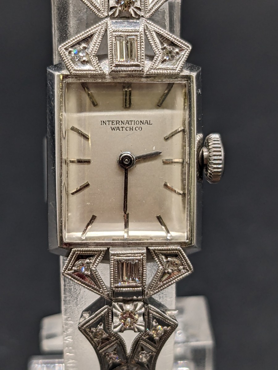 オンラインショップ 手巻き IWC ①-00053 ケース 総重量約18g 稼働OK