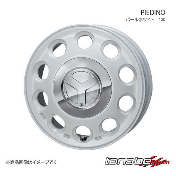 MONZA JAPAN PIEDINO ホイール1本 キャストスタイル LA250S/260S【15×4.5J 4-100 INSET45 パールホワイト】_画像1