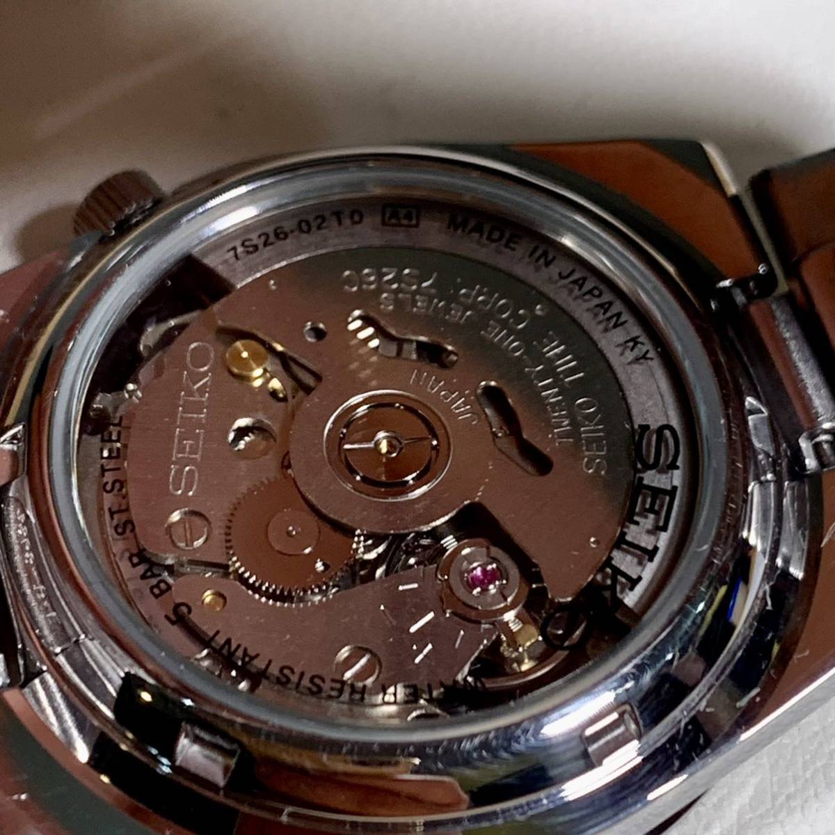 価格順 セイコー 5 自動巻き 裏スケ 腕時計 黒 日本製 オートマチック