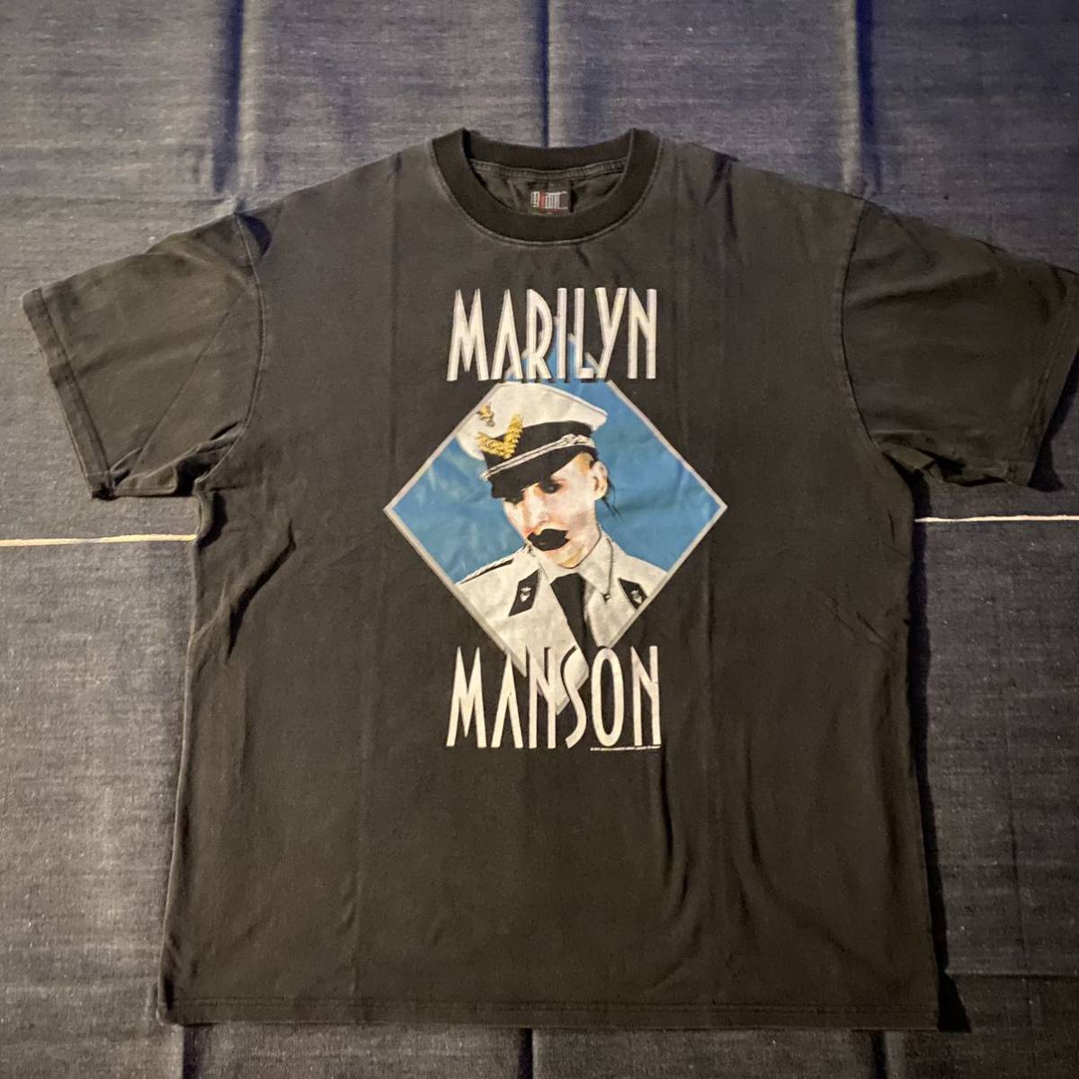 MARILYN MANSON Marilyn Manson (Vintage rap tee Vintage 90s 2pac NIRVANA SNOOP DOGG lock T LAP T band T-shirt re Chile 