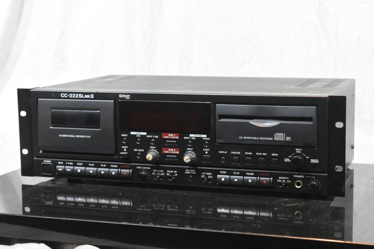 TASCAM タスカム CDレコーダー カセットデッキ CC-222SL MKII(一般