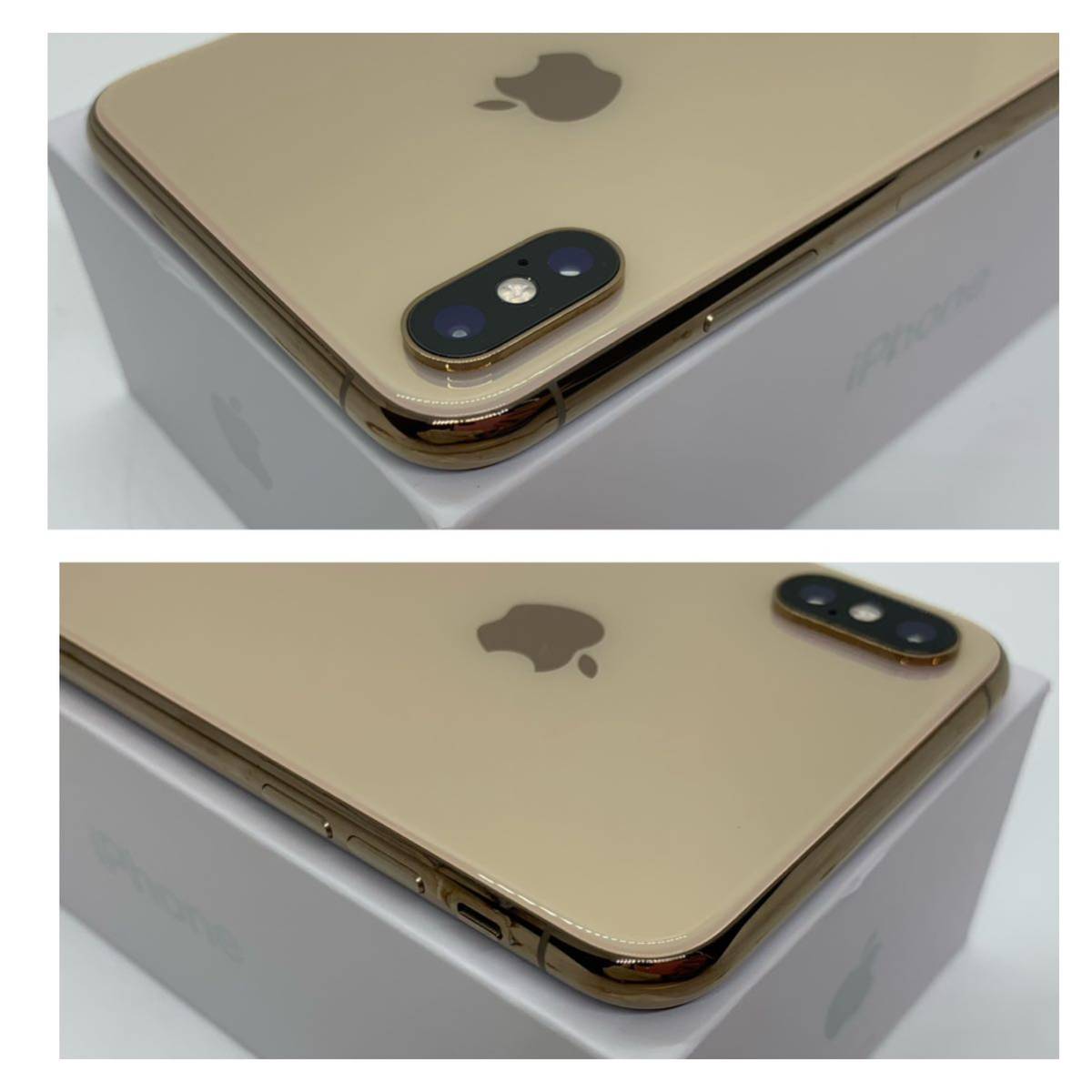 A上美品】iPhone Xs Max ゴールド 512GB SIMフリー 本体-