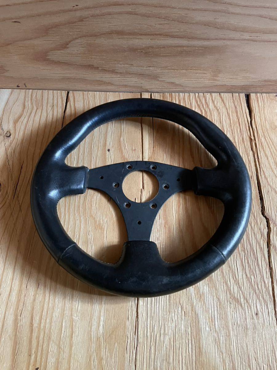 30 pie * steering gear * steering wheel leather leather Italy made 