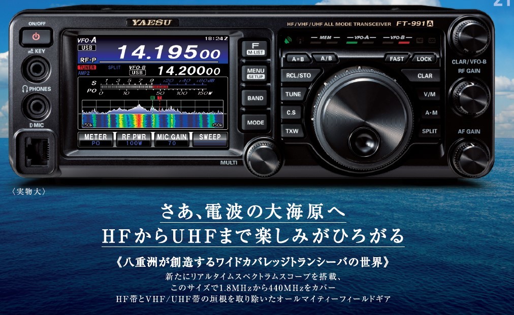 FT-991A(FT991A) & 液晶保護シートプレゼント YAESU 八重洲無線 HF～430MHz 100Ｗオールモード機_画像4