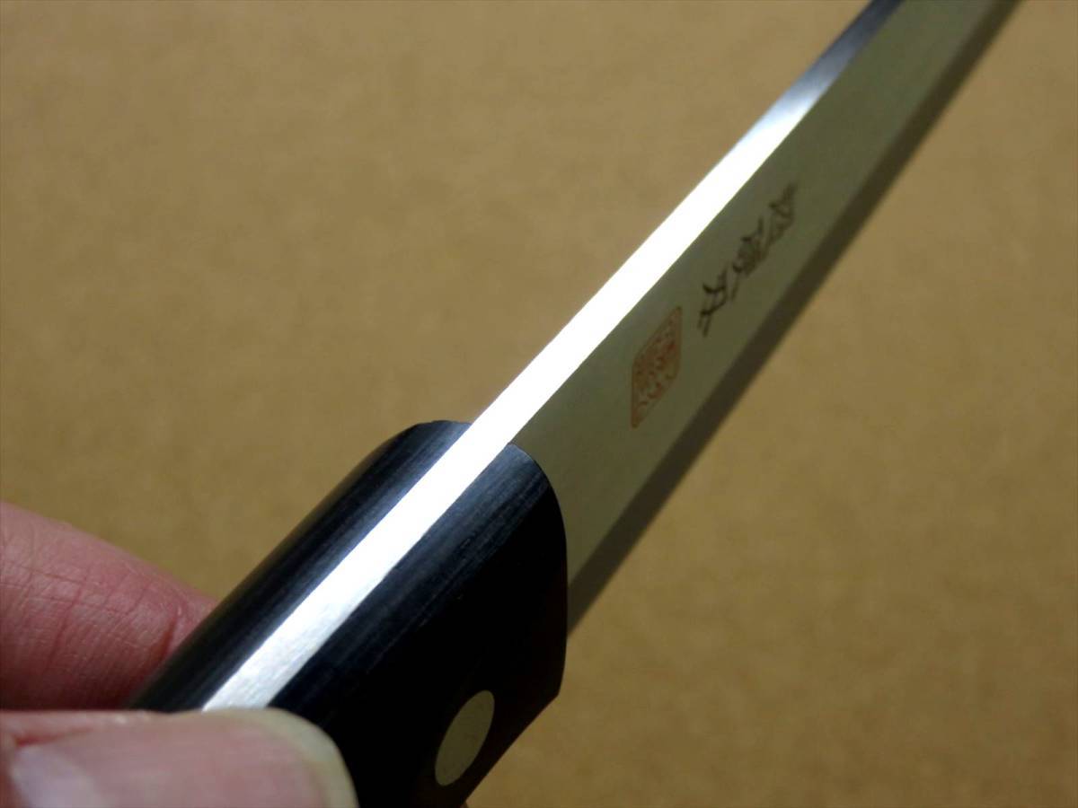 関の刃物 スジ柳刃包丁 21cm (210mm) TSマダム クロムモリブデン ステンレス 刺身を一方向に引く 刃渡りが長めの片刃包丁 右利き用 日本製