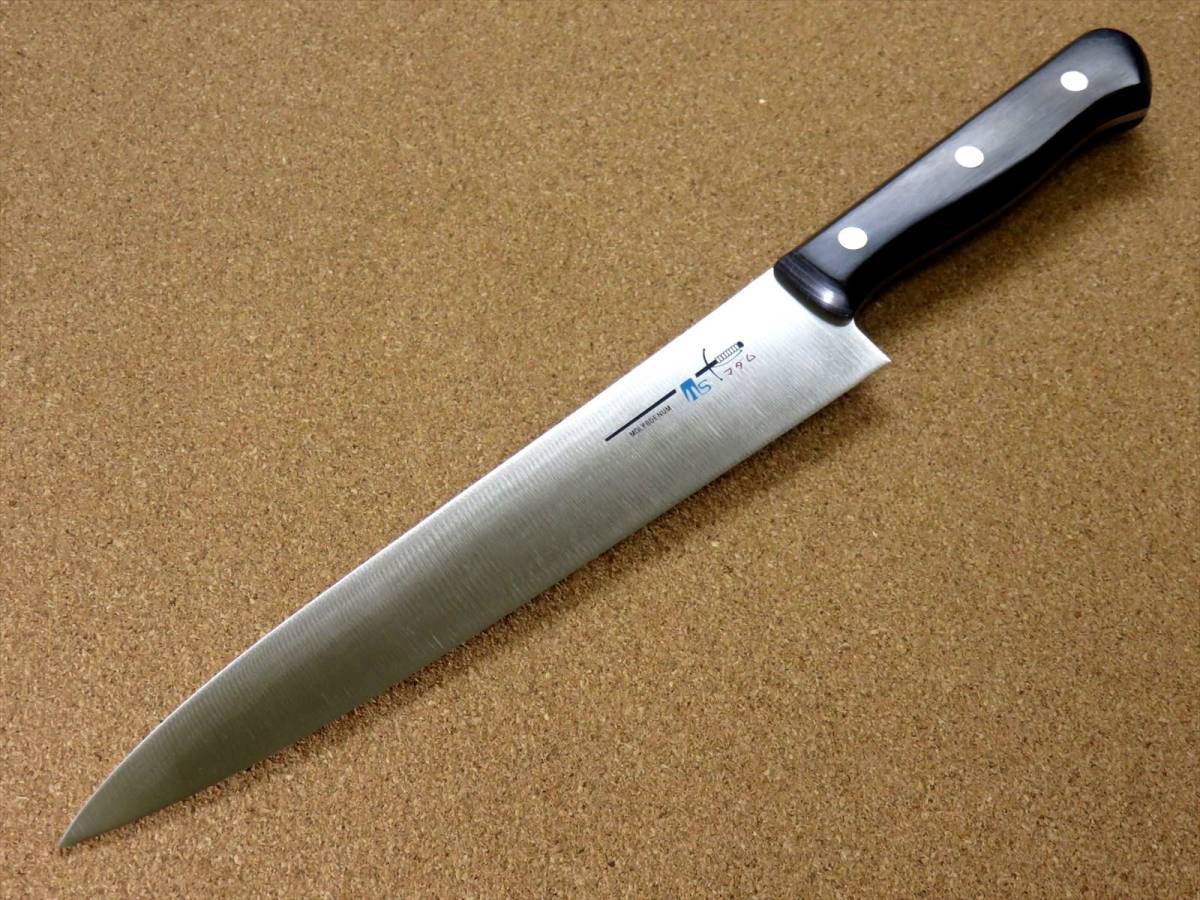 関の刃物 スジ柳刃包丁 21cm (210mm) TSマダム クロムモリブデン ステンレス 刺身を一方向に引く 刃渡りが長めの片刃包丁 右利き用 日本製