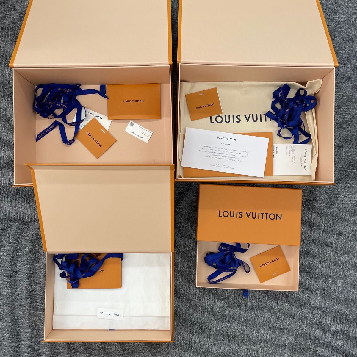 LOUIS VUITTON ルイヴィトン 保存袋 空箱 長財布 メッセージカード 収納ケース 紙袋 化粧箱