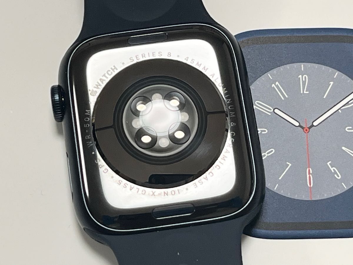 美品】Apple Watch Series8 GPSモデル 45mm ミッドナイトアルミニウム