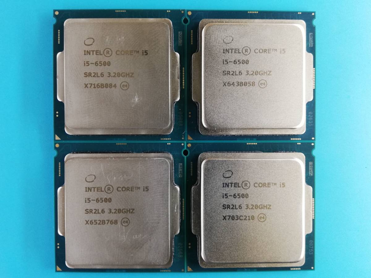 Intel Core i5-6500 4個セット 動作未確認※動作品から抜き取り