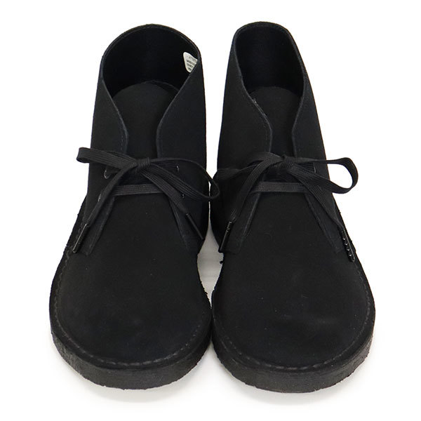 Clarks (クラークス) 26155480 Desert Boot デザートブーツ メンズブーツ Black Suede CL089 UK8.5-約26.5cm_Clarks