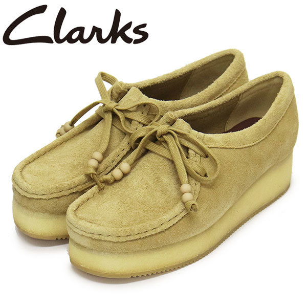 Clarks (クラークス) 26173498 Wallacraft Bee ワラクラフトビー レディースシューズ MapleSuede CL096 UK5-約24.0cm