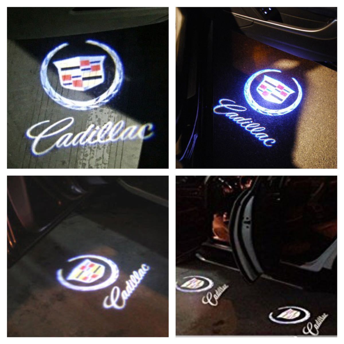  Cadillac LED Logo projector door courtesy lamp SRX ATS XT5 XTS original exchange light emblem Mark Cadillac