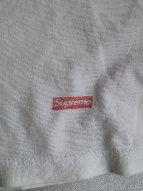 Supreme×Hanes 白Ｔシャツ 送料２３０円の画像3