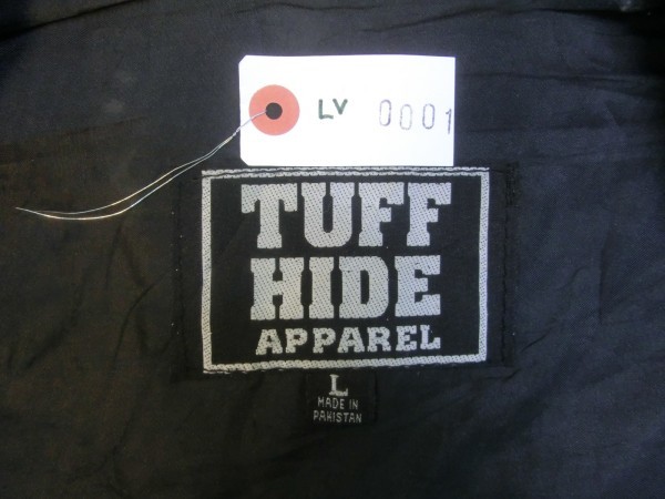 【LV001】　TUFF HIDE APPAREL（L)バイク用レザーベスト　【中古良品】_画像4