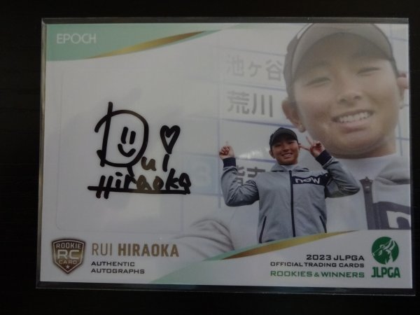 平岡　瑠依 　AUTHENTIC AUTOGRAPHS 　038/136 【 EPOCH 2023 JLPGA ROOKIES＆WINNERS】 女子プロゴルフ