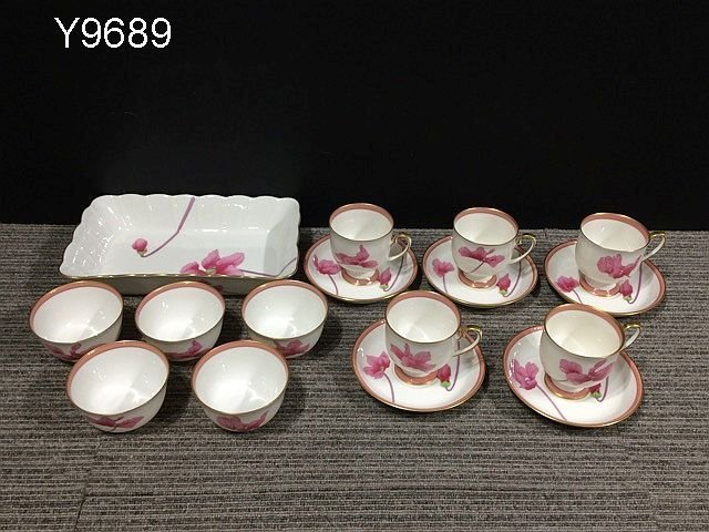 【即納】 Y9689M ブランド食器 金縁 ピンク まとめ お皿 大皿 角皿 湯呑 カップ&ソーサー シクラメン 香蘭社 香蘭社 【即納】 Y9689M ブランド食器 金縁 ピンク まとめ お皿 大皿 角皿 湯呑 カップ&ソーサー シクラメン 香蘭社 香蘭社