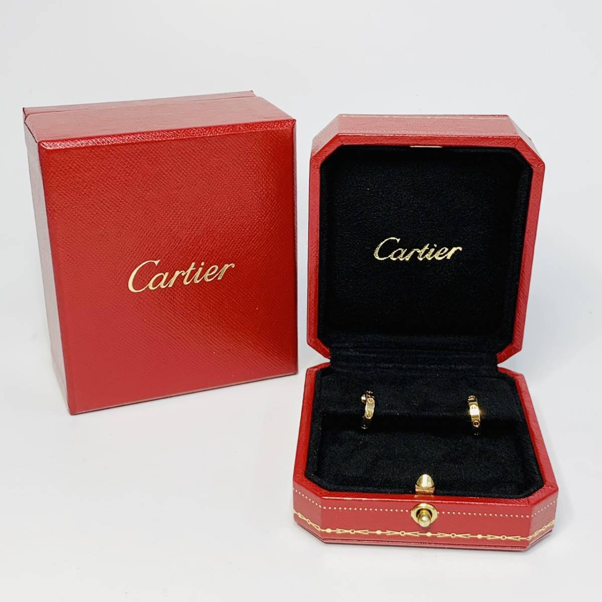 Cartier カルティエ ミニラブ ピアス アクセサリー K18YG 750