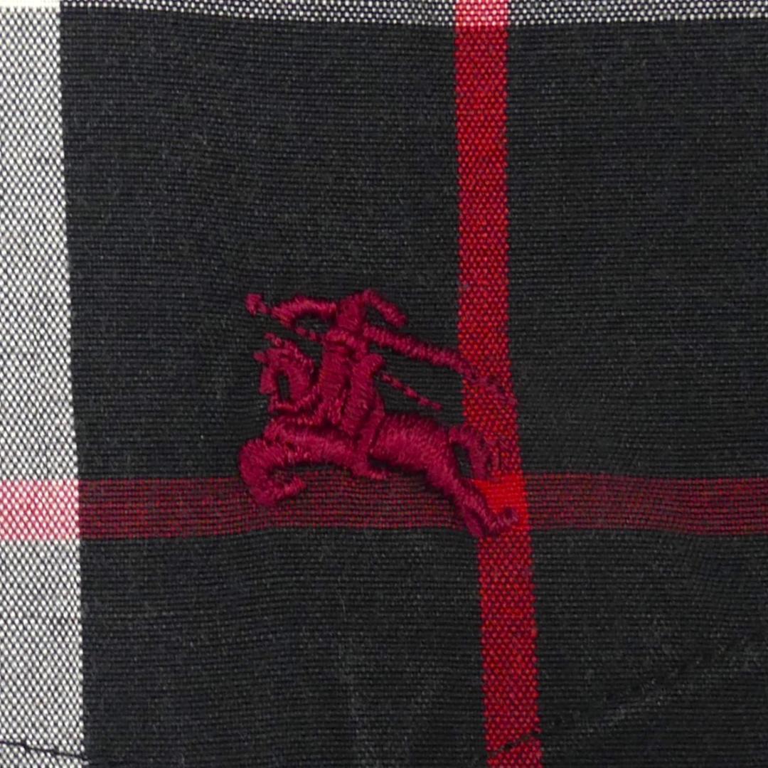 即決★BURBERRY BLACK LABEL★メンズM 廃版 シャツ バーバリーブラックレーベル 2 黒 ノバチェック 三陽商会 ナイト刺繍 半袖