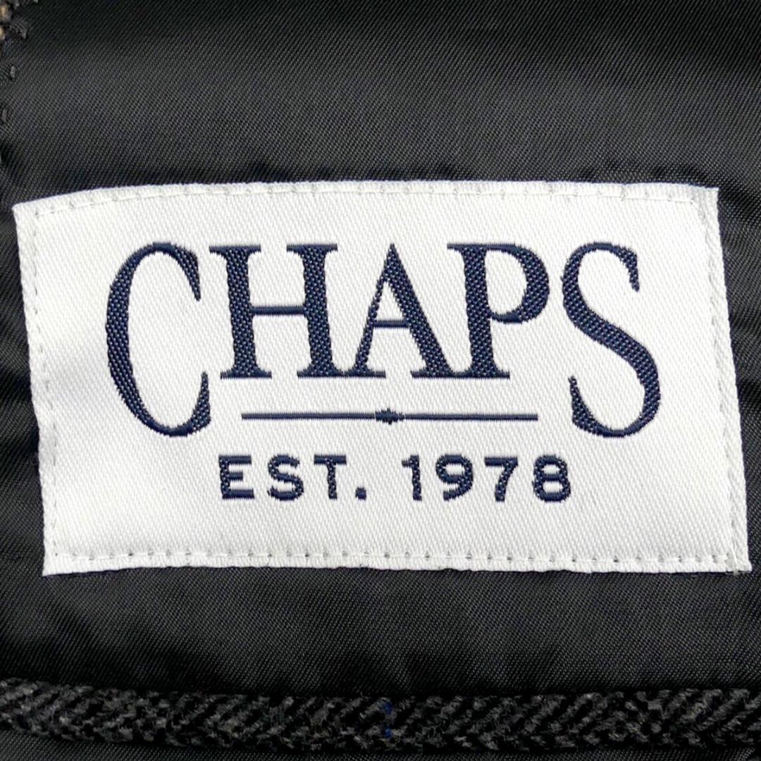 即決★CHAPS★メンズM テーラードジャケット チャップス チェック グレー ブレザー スーツ 上着 アウター