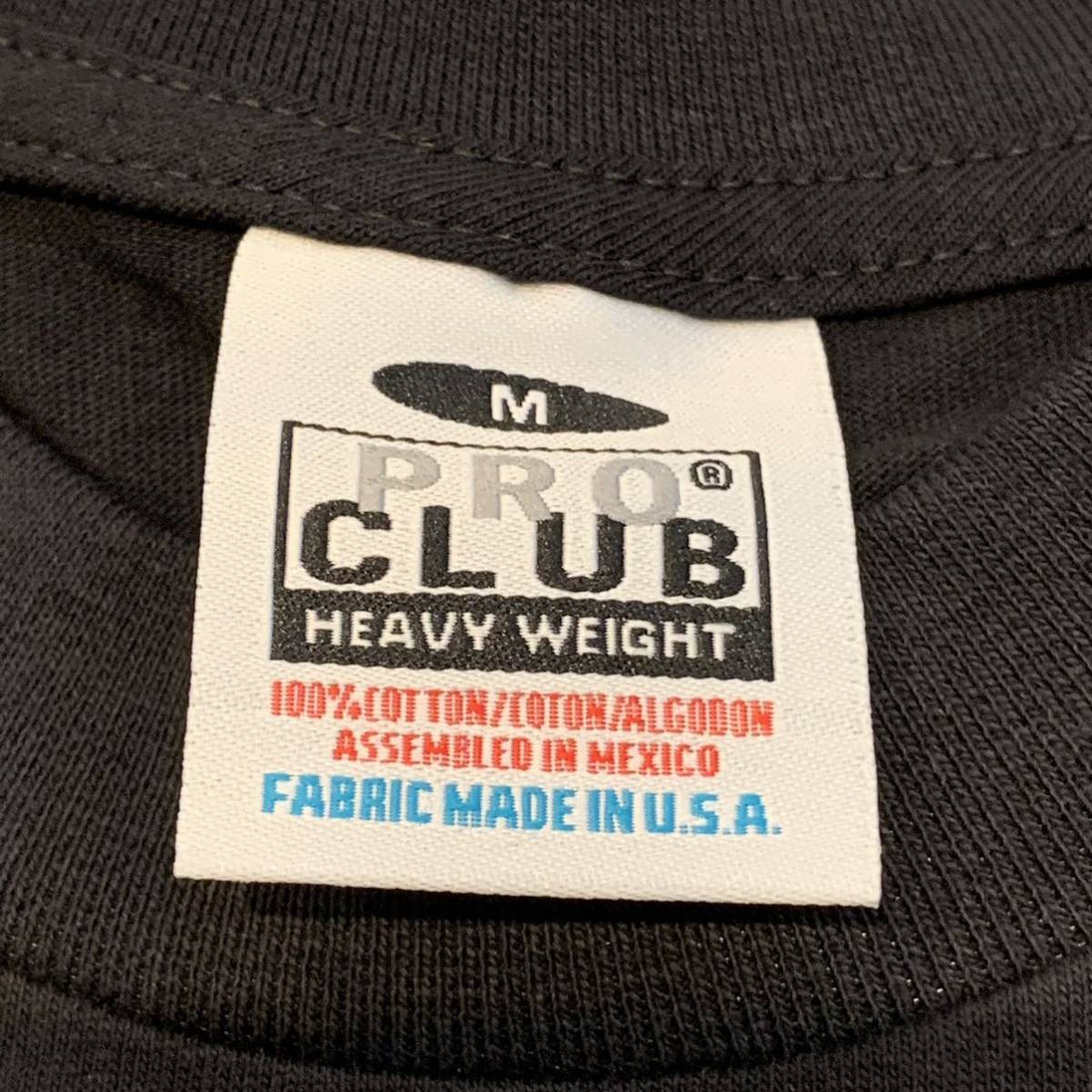 新品未使用 PROCLUB プロクラブ 6.5oz ヘビーウエイト 無地半袖Tシャツ 白黒2枚セット M