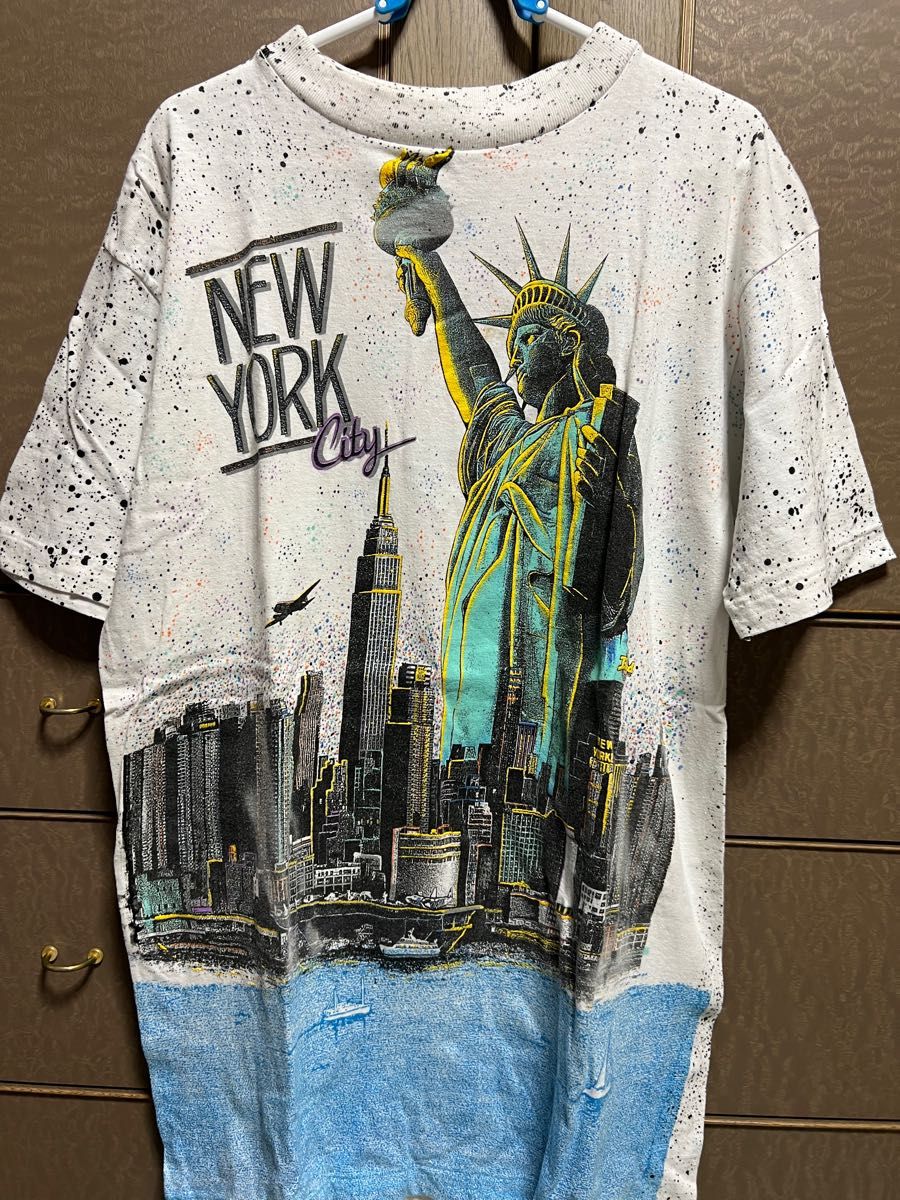 NEW YORK CITY ペイントTシャツ自由の女神｜PayPayフリマ