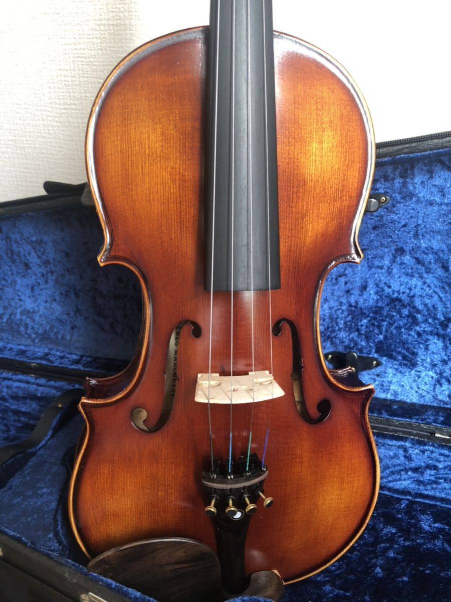 イタリア製 バイオリン 4/4 製作証明書つき Anno 2015 虎杢