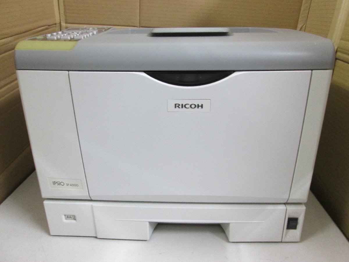 ◎【ジャンク】中古レーザープリンタ【RICOH IPSiO SP4300】中古トナー付き　部品取り発送可能◎2307011_画像1