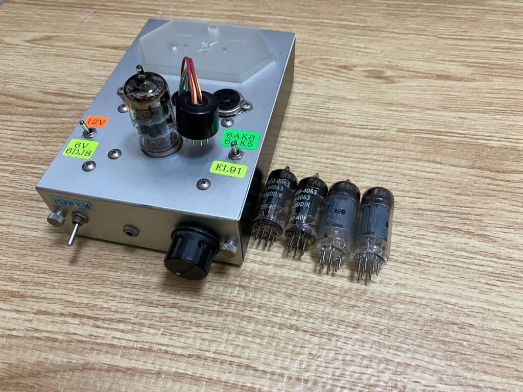 品質保証 真空管 ヘッドホンアンプ 6DJ8 EL91 6AK5 6AK6 ヘッドフォン