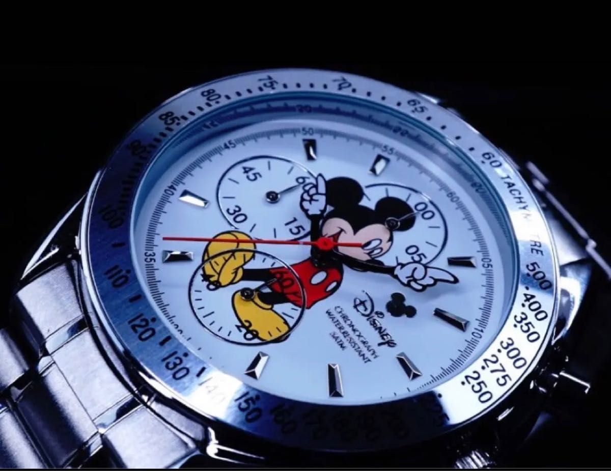 ミッキーマウス クロノグラフ スピードマスター 腕時計 Disney ディズニー-