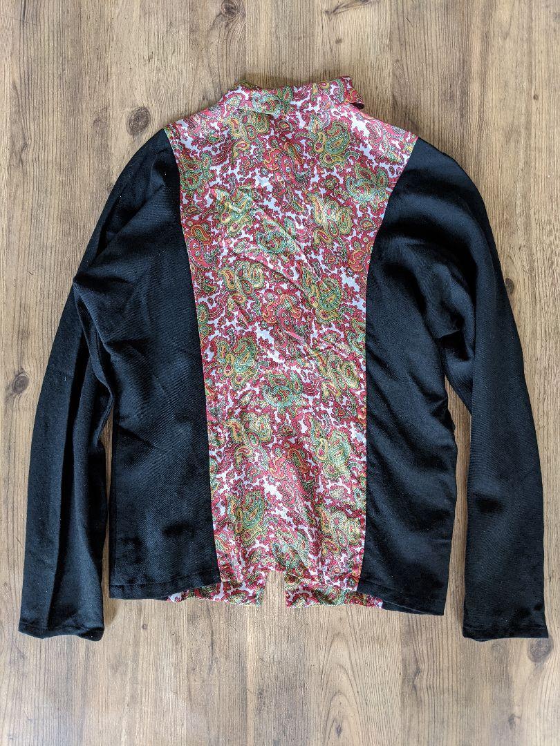 AD1995 tricot COMME des GARCONS 重ね着風 ニット コムデギャルソン ヴィンテージ 90s 初期 カーディガン セーター ペイズリー アーカイブ