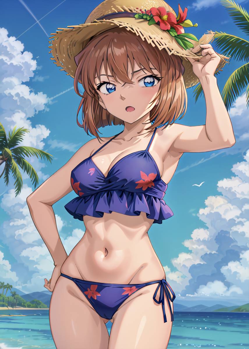 【新品】名探偵コナン灰原哀 セクシー 制服&水着姿 2体セット Yahoo!オークション - 名探偵コナン 灰原哀 51 イラスト 特殊