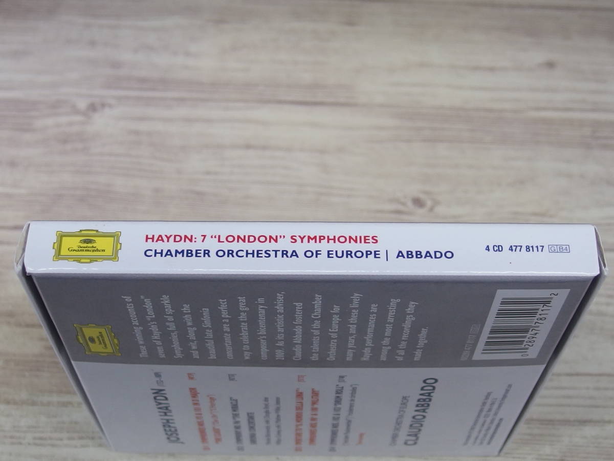 CD.4CD / HAYDN 7 London Symphonies / Claudio Abbado他 /『J28』/ 中古_画像3