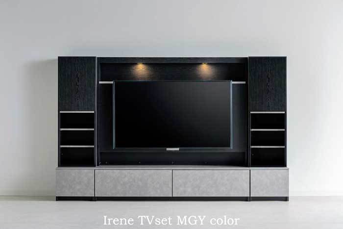 Ireneire-ne tv board set 240 W2406×D445×H1500 MDG color *MGY color from selection possible Okawa made 160tv+ half OPkyabi40×2