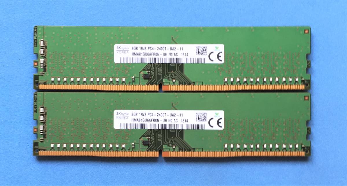 合計16GB SK hynix PC4-2400T (DDR4-19200) 8GB×2枚288Pin Desktop
