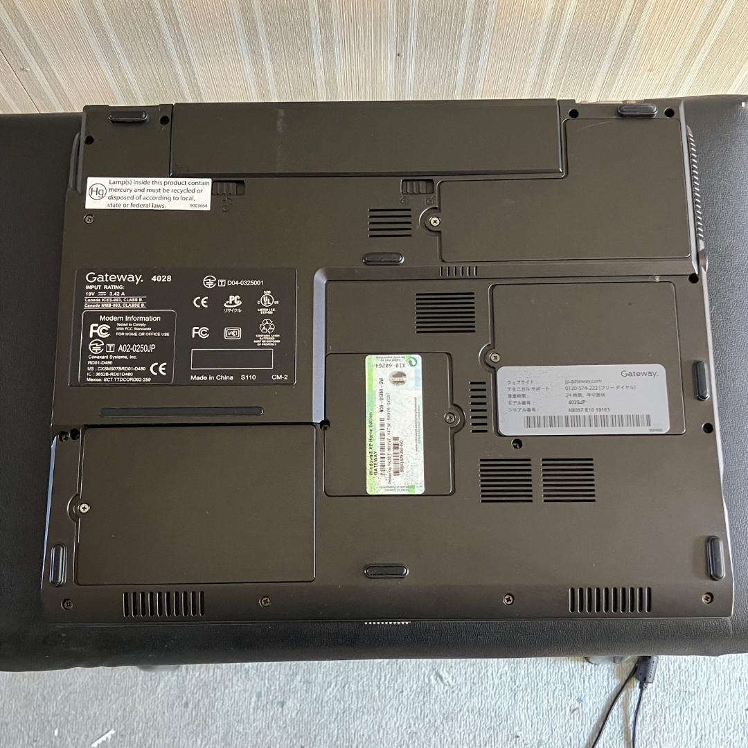 Windows XP ノートPC Gateway 4028JP バッテリ切れ 商品细节 | 雅虎