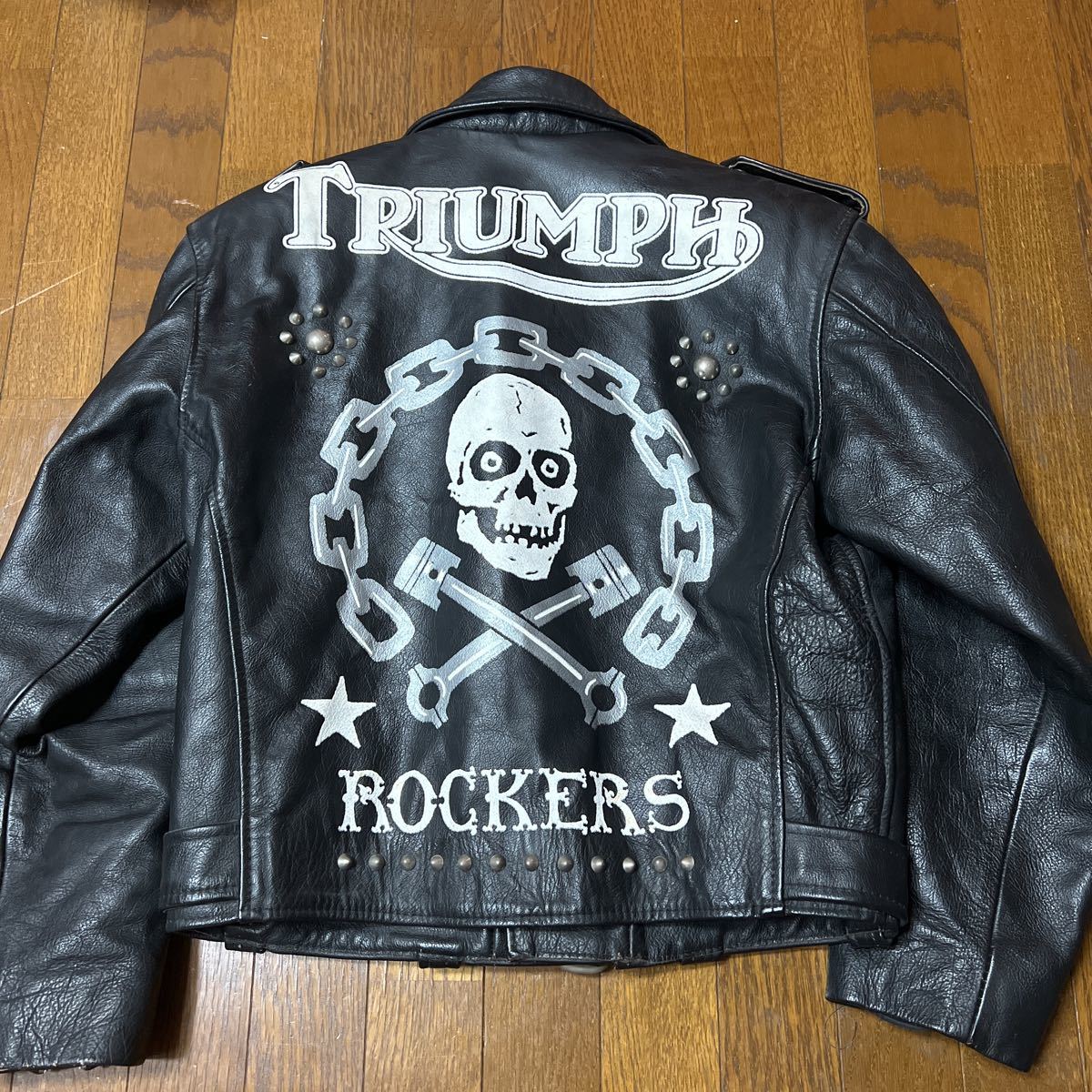 レアLAROCKA! ラロッカライダース　TRIUMPH ロッカーズ　スタークラブヒカゲ着用　666 パンク　ロカビリー イングランド製_画像1