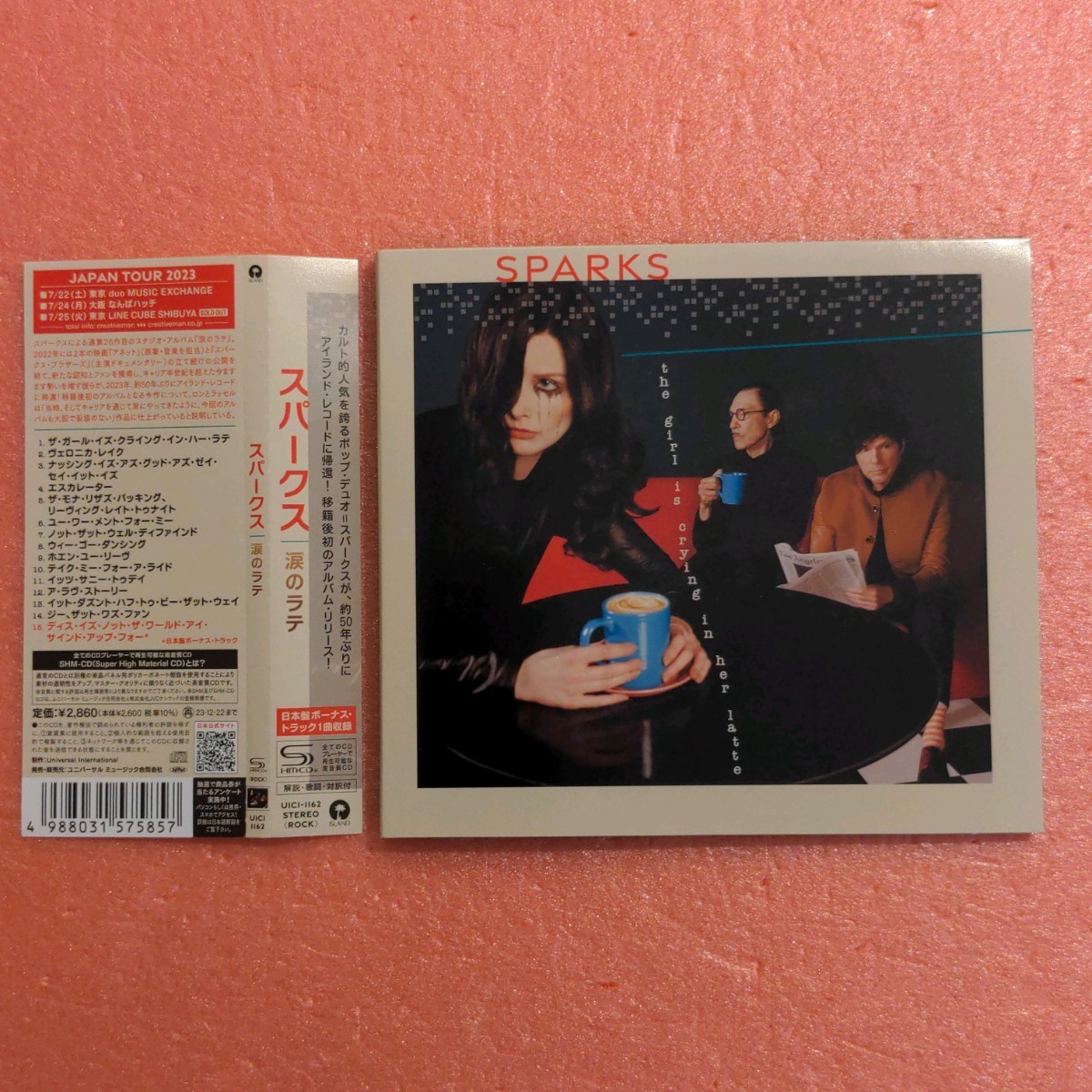 SHM-CD 国内盤 帯付 ボーナス トラック付 スパークス 涙のラテ sparks the girl is crying in her latte CD_画像1