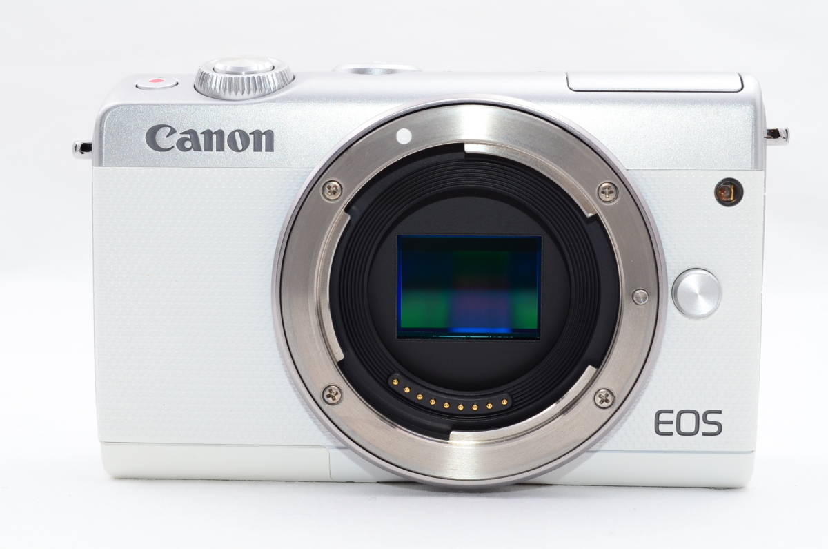 ★美品★ Canon EOS M100 EF-M15-45 IS STM レンズキット ホワイト_画像2