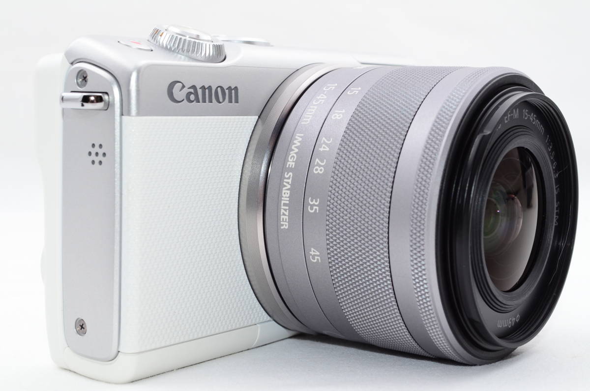 ★美品★ Canon EOS M100 EF-M15-45 IS STM レンズキット ホワイト_画像5