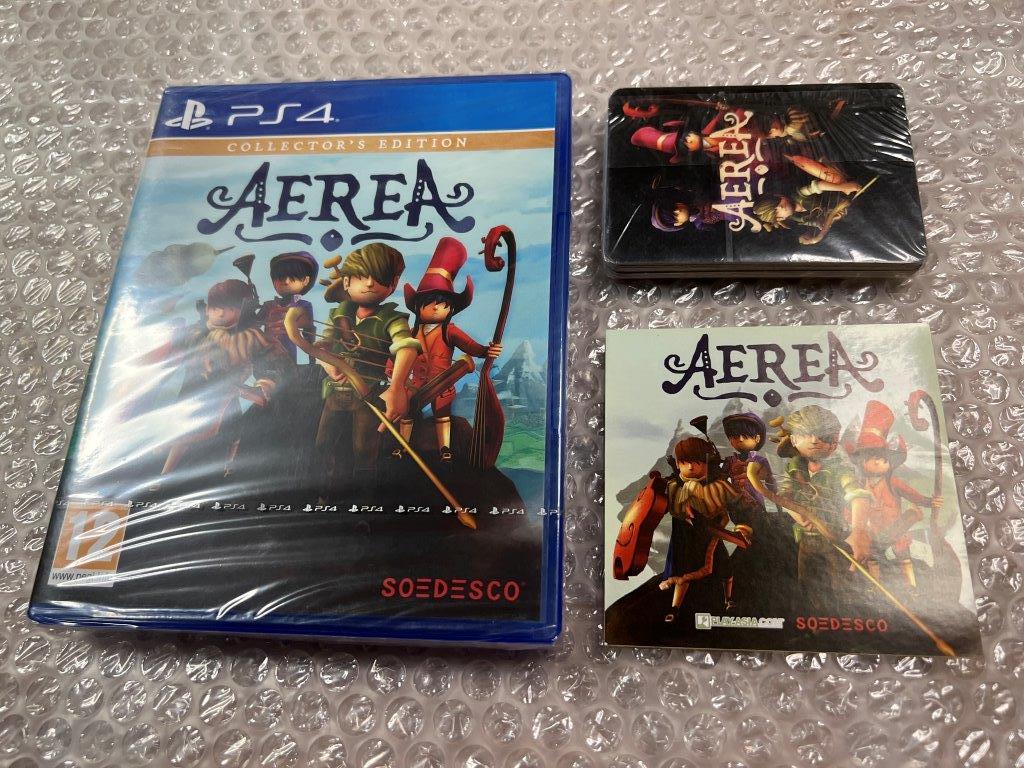 PS4 Aerea / アエレア コレクターズ版 欧州 カードデック、シール付属 国内プレイ可 新品未開封 美品 送料無料 同梱可