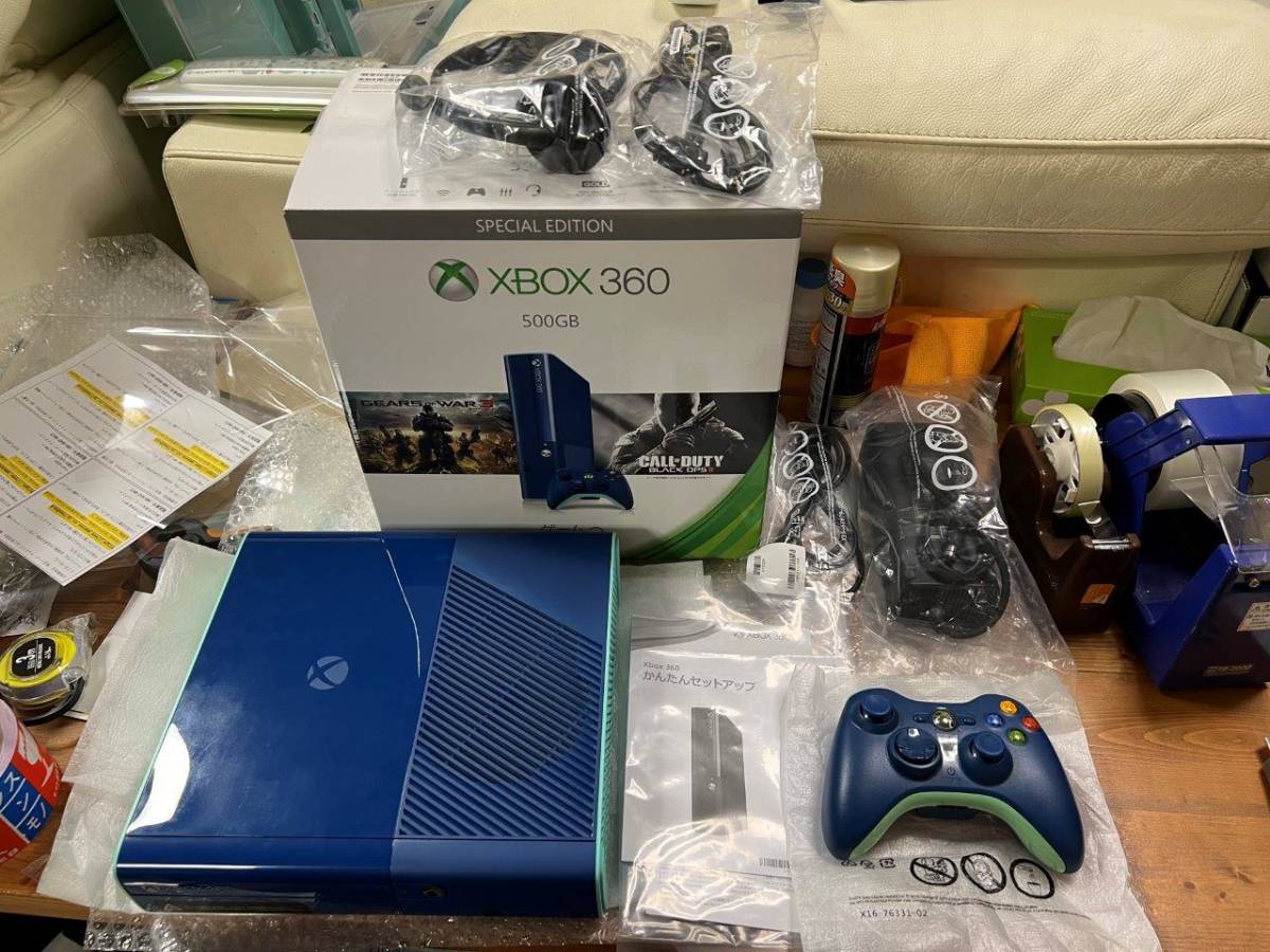 XBOX360E body 500GB amazon.co.jp limitation version beautiful goods operation not yet verification (= Junk!) completion goods free shipping including in a package possible 