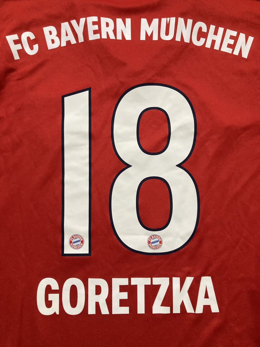 【新品タグ付き】FC Bayern Munchen バイエルンミュンヘン18-19ホームユニフォーム18番 Goretzka ゴレツカ ドイツ代表