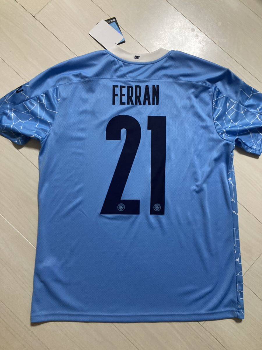 【新品タグ付き】 Manchester City マンチェスターシティ20-21ホームユニフォーム 21番 Ferran Torres  フェラントーレス スペイン代表