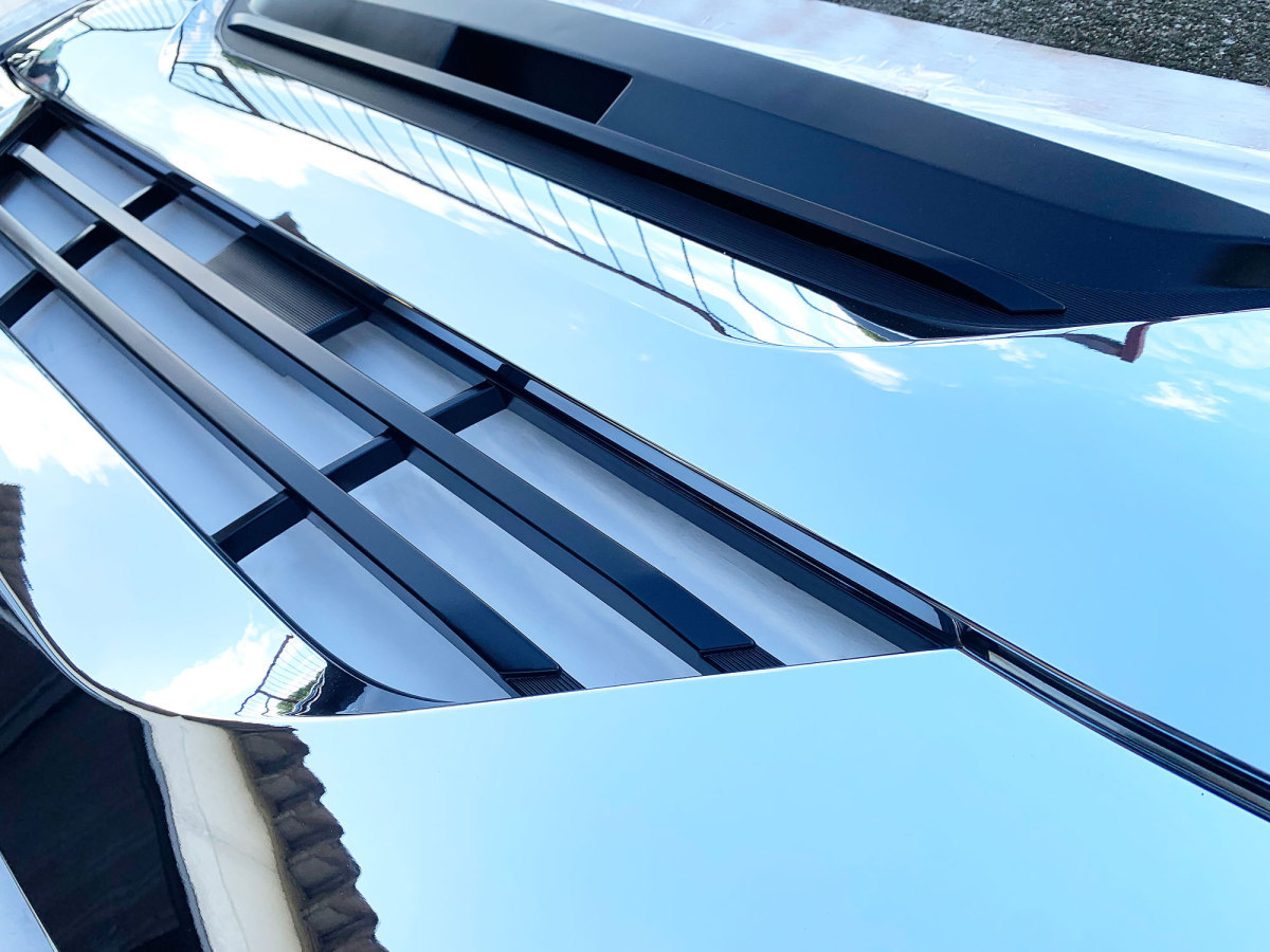 いすゞ 大型 ファイブスター ギガ メッキ フロント グリル インナー ブラック フロントパネルの画像4